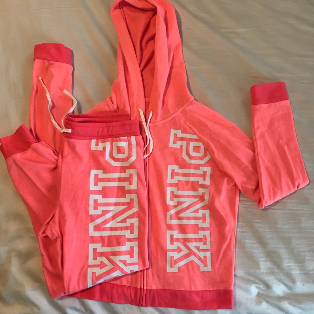 Pink sweat outfit